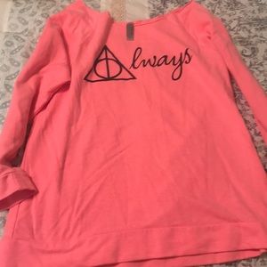 Harry Potter 3/4 sleeve shirt size large